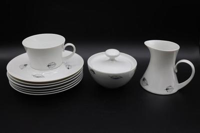 España Rosa Pattern Porcelain by Bidasoa Spain - Tea Service