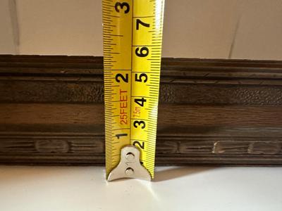 Vintage Carved Wood Hinged Jewelry Box