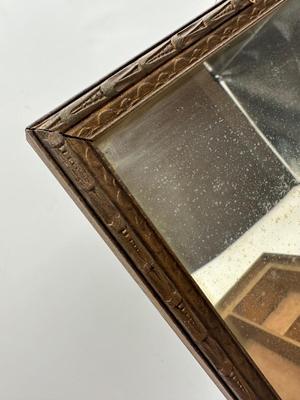 Vintage Carved Wood Hinged Jewelry Box