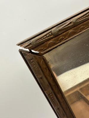 Vintage Carved Wood Hinged Jewelry Box