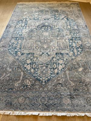 Vintage Persian 5’ x 7’6” Charcoal Blue Rug
