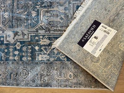 Vintage Persian 5’ x 7’6” Charcoal Blue Rug