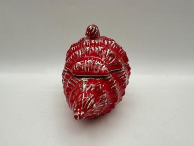 Ceramic Conch Shell Trinket Dish