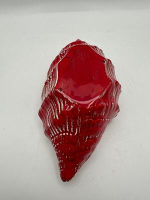 Ceramic Conch Shell Trinket Dish