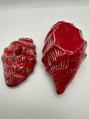 Ceramic Conch Shell Trinket Dish