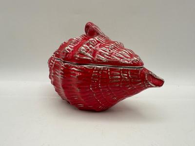 Ceramic Conch Shell Trinket Dish