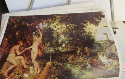 Very Large Soft Cover Book of Rubens Prints, Older Coca Cola Magazine Ad