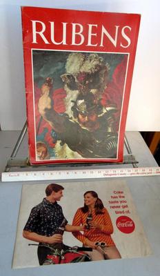Very Large Soft Cover Book of Rubens Prints, Older Coca Cola Magazine Ad