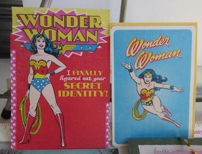 Unused Wonder Woman Cards, Misc Paper Lot