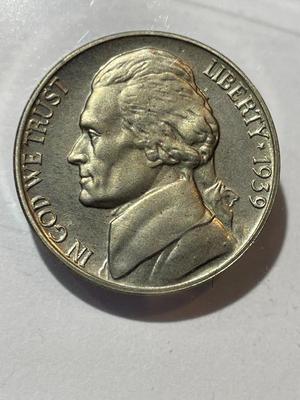 1939 Reverse of 1938 PROOF 66/67 Condition Uncertified Jefferson Nickel as Pictured.