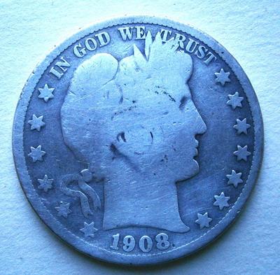 United States 1908 Silver Half Dollar