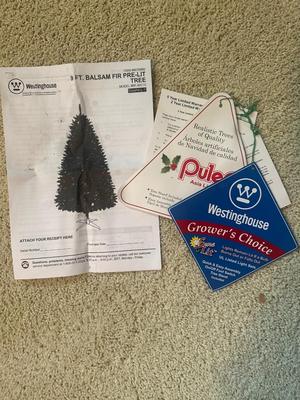 9ft Westinghouse Balsam Fir Christmas Tree