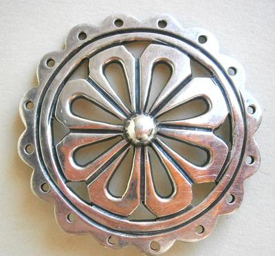 Vintage TAXCO Sterling Silver Brooch