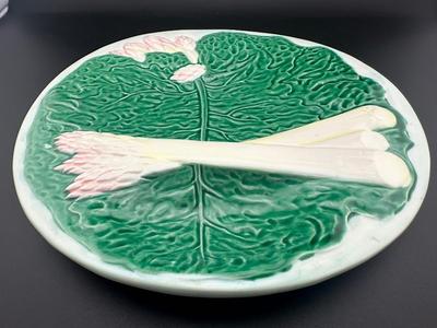 MAJOLICA 1984 Asparagus Serving Plate by Holt Howard, Haldon Group