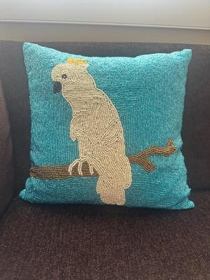 Pier1 Beaded Bird Pillow