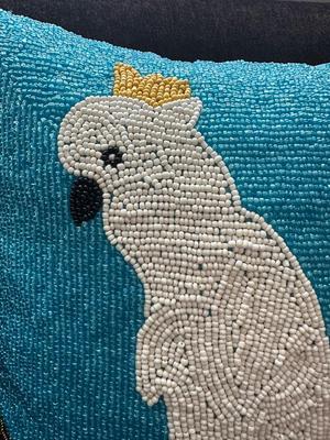 Pier1 Beaded Bird Pillow