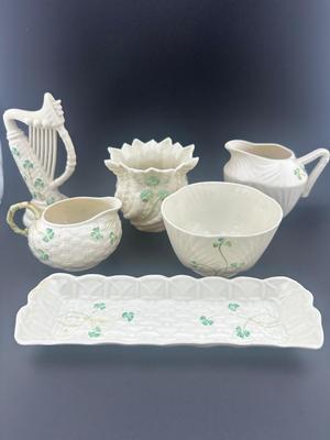 Belleek Irish Porcelain - (6) Piece Set
