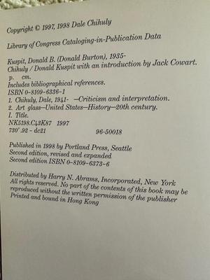 CHIHULY and The 20th Century Art Book