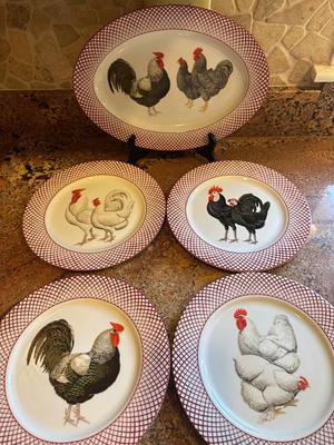 Haldon Group - Four Plates & Serving Platter