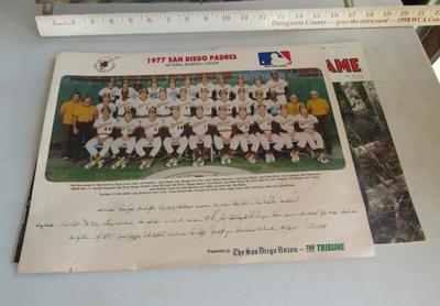 Old Magazines and Team Picture 1977 San Diego Padres