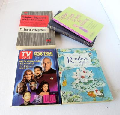 Vintage TV Guide, Readers Digest and Newer Books