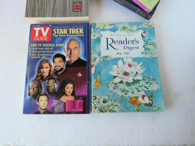 Vintage TV Guide, Readers Digest and Newer Books