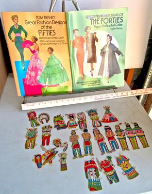 Vintage Native American Paper Dolls and Contemporary Paper Dolls