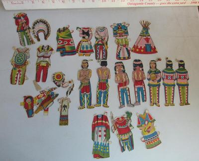 Vintage Native American Paper Dolls and Contemporary Paper Dolls