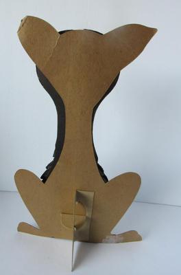 Old Halloween Lot: Beistle Honeycomb Cat, Cardboard Cat Hat