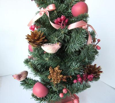 Smaller Table Top Size Decorated Christmas Tree
