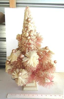 Vintage Table Top Size Bottle Brush Christmas Tree