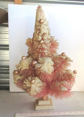 Vintage Table Top Size Bottle Brush Christmas Tree