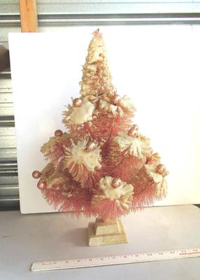 Vintage Table Top Size Bottle Brush Christmas Tree