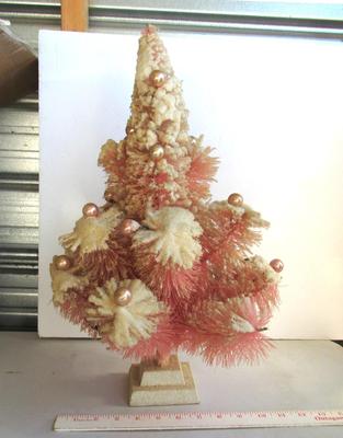 Vintage Table Top Size Bottle Brush Christmas Tree