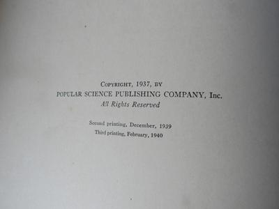 Interesting Vintage Hard Cover Book: Amateur Craftsman's Cyclopedia of Things to Make, 1940