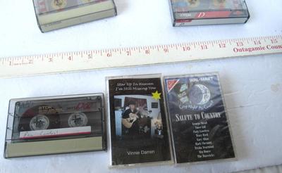 Casette Tapes: Vinnie Darren, Salute to Country, Leadfoot and Blank Tapes