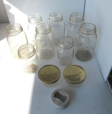 Vintage Kerr Canning Jar Lot