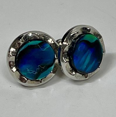 Sea Opal earrings blue green