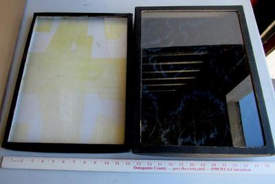 2 Glass Top Jewelry or Coin Display Boxes