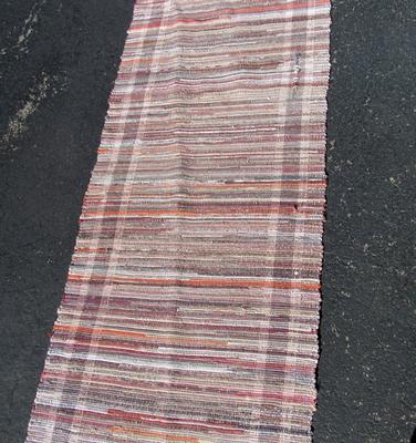 Long Rag Rug Runner, 27" x 54"