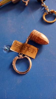LOT 86 - THREE OLD KEY CHAINS