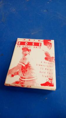 LOT 106 - PETE ROSE 23 KARAT GOLD FOIL CARD