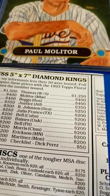 LOT 112 - PAUL MOLITOR DIAMOND KINGS