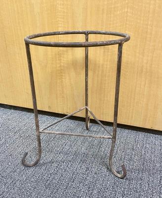Rustic Wrought Iron Plant Stand