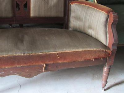 Antique East Lake Settee For Refinishing