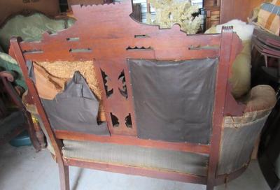 Antique East Lake Settee For Refinishing