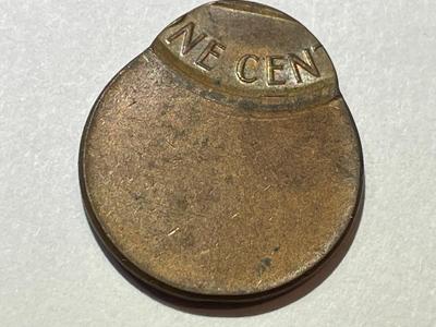 LINCOLN CENT ERROR COIN AS PICTURED.