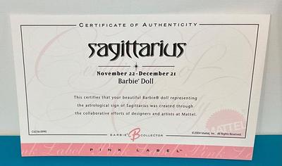 Martel Barbie Doll Sagittarius 2004