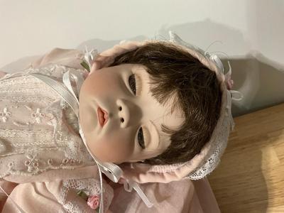 Sleeping Doll and tea set