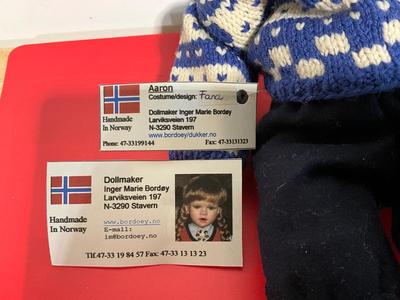 Handmade Norway Doll w/kids blanket